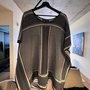 BCBG XS/S Poncho Silk Blend